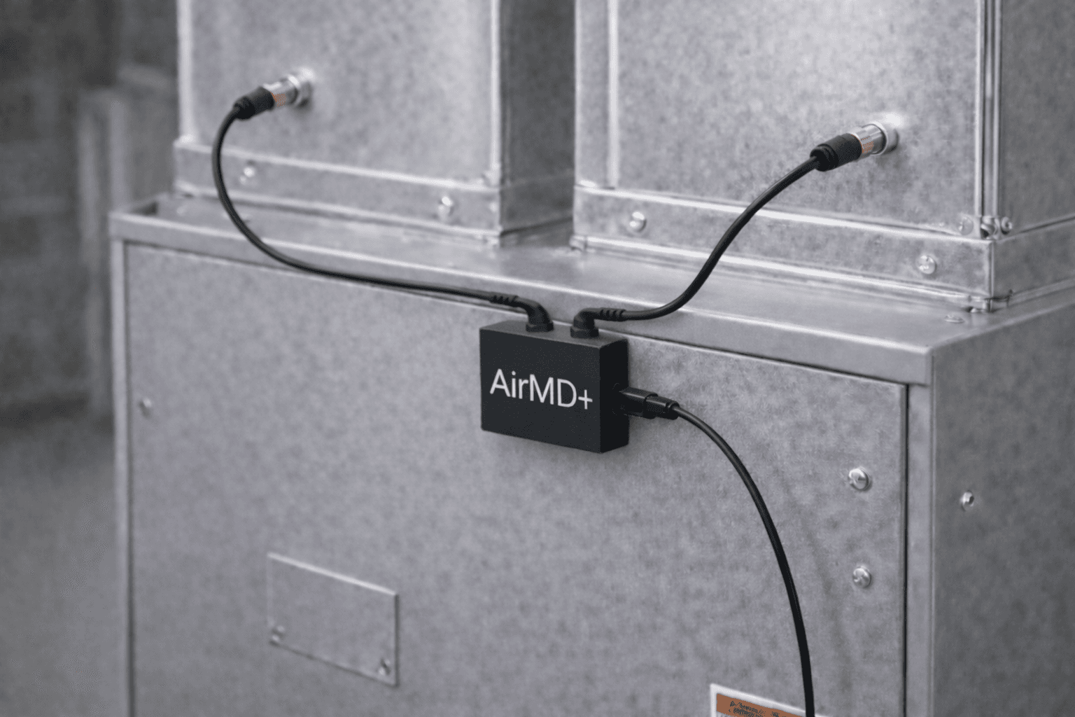 AirMD+ installed on HVAC system